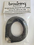 18' Ft RG8X Tramflex Double Shield Coax Cable Jumper Assembly PL259 Cb Ham Radio. Fixed Price $18.50.