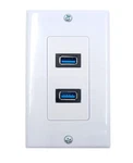 4.2A Usb 3.0 Receptacle Outlets Wall Plates Panel, Haokiang High White. Fixed Price $14.76.