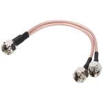 F Splitter Cable 6 Inch Y Male To Dual Coax .... Fixed Price $15.05.