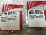 Emerson 331259 Mini Uhf Male Crimp Connector For RG-58 Cable Lot Of 6. Fixed Price $44.00.