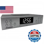Proscan Under Cabinet Bluetooth Fm Clock Radio Music System Silver. Fixed Price $58.14.