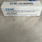 Teac CS-235R 5.25" Adaptor Kit For 3.5" Micro Fdd New Vintage Rare Drive Adapter. Fixed Price $12.99.