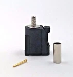 10PCS Fakra Smb Automotive Connector Straight Jack Crimp RG174 Black Key Code. Fixed Price $19.50.