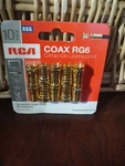 Rca Coax RG6 Crimp-on Connectors 10 Pack. Fixed Price $8.88.