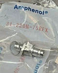 New Amphenol 31-220N-75RFX Bnc Jack To Adapter Ohm Straight Bulkhead. Fixed Price $15.00.