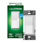 Lutron Sunnata Pro Led+ Touch Dimmer Switch, For 500W Elv/mlv, 250W White. Fixed Price $154.94.