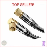 Bluerigger RG6 Digital Coaxial Audio Video Cable (1.5FT, 90 Angled To Straight. Fixed Price $26.10.