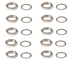 10 Pcs Mounting F81 3/8" Hex Washer & Nut Wall Plate Barrel Coax Cable Connector. Fixed Price $8.75.