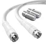 Tuolnk RG6 Tv Antenna Cable, Low Loss Type F Male To 1M, White. Fixed Price $10.65.