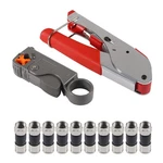 Diann Cable Crimper Coaxial Compression Tool Kit Wire Stripper With 10PCS F. Fixed Price $17.19.