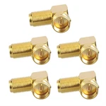 5-PACK 90 Degree Coaxial Connector, Right Angle F-type RG6 Female Adapte. Fixed Price $17.92.