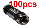 100PCS Compression Coax RG6 Internet Cable Connectors For Ethernet Satellite Tv. Fixed Price $24.00.