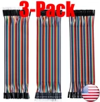 (1X/3X)40 PCS10/20/30CM Mm, Mf, Ff Dupont Wire Jumper Cable Arduino Breadboard. Fixed Price $6.99.