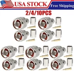 2/4/10PCS Male Crimp Connector For RG8/U RG213 RG214 LMR400 7D-FB Coax Wire. Fixed Price $24.90.
