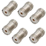 Exgoofit SO239 Barrel Connector, 6-PACK PL259 Coupler Uhf Female Rf Ad. Fixed Price $14.43.