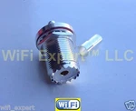 Silver SO239 Uhf Female Bulkhead Solder Crimp RG58 RG142 RG400 LMR195 LMR200 Rf. Fixed Price $14.19.