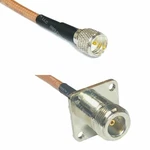 RG400 Mini Uhf To Type Female Flange Coaxial Rf Pigtail Cable From Usa. Fixed Price $12.77.