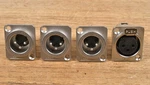 4X Genuine Amphenol 3-PIN Xlr Panel Mount Connectors 3-MALE 1-FEMALE Original. Fixed Price $29.00.