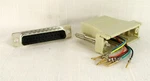 DB25M To RJ45 Modular Adapter Make Your Own Gold Pins Network Comm Beige New. Fixed Price $5.49.