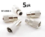 5-PACK Uhf PL259 Plug Solder Connector For RG8 Cablesonline RF-U908-5. Fixed Price $11.75.