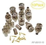 10-PACK, Bnc Male Crimp Type 50-OHM Rf Connectors For RG8X, LMR240 Coax Wire. Fixed Price $19.90.