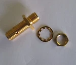 Rf Connector/adapter Panel Mount Female Us Made Mil Gold Plating. Fixed Price $19.95.