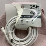 Onn 25 Foot RG6 Coax Cable Brand New White. Fixed Price $5.98.