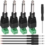 Dkardu 1/4 Inch Jack 6.35MM Mono Male Plug For Guitar/speaker/microphone.... Fixed Price $14.76.