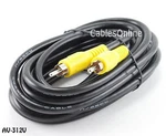Ft. 1-RCA Male To Composite Video RG59/U Coaxial Cable, AV-312V. Fixed Price $9.95.