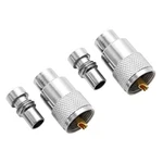 Anina PL259 Coaxial Connectors Uhf Male Solder Plug With Reducer Fo.... Fixed Price $19.86.