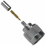 (1X) Amphenol Connector 172100 Plug Male Crimp Type For 50 RG58 Coax Nos. Fixed Price $10.50.
