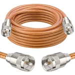 Xrds -rf RG8X Coaxial Cable With Uhf Male PL259 Connectors, Ft, Brown. Fixed Price $41.68.