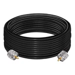 Tuolnk RG58 32.8FT (10M) SO239 Uhf Male To PL259 Jumper Cable - Low Loss.... Fixed Price $23.72.