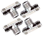 4 Lot Workman Taaf Cb Radio "t" Connector (all Female SO-239) Coax Cable Adapter. Fixed Price $28.95.