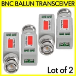 2 Pair Bnc Plug Balun Connector Over CAT6 CAT5 CAT3 Male Connection Cctv Camera. Fixed Price $14.49.