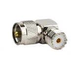 Dht Electronics Rf Coaxial Adapter Uhf Male PL259 To Small, Silver. Fixed Price $16.99.