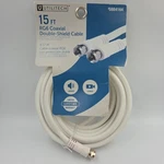 Utilitech 15FT RG6 Coaxial Double-shield Cable, White. Fixed Price $9.99.