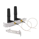 Eightwood Pcie Card 2-PACK Antenna+mini CABLE+2PCS Brackets. Fixed Price $26.57.