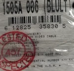 Belden 1505A 20AWG RG59 Video Brilliance Coaxial Hd-sdi Cable 6GHZ Blue /50FT. Fixed Price $49.99.