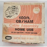 RG8/U PL259 100' Cb Ham Cable Assembly Columbia Foam-niob. Fixed Price $35.00.