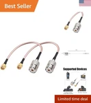 Handheld Antenna Cable Sma Uhf SO-239 Female Connectors 6'' Pack Of 2.... Fixed Price $13.29.