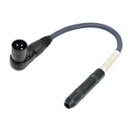 Hualeu 1FT Right Angle Xlr Male To 1/4 Trs Mini Jack Adapter Foot, Black. Fixed Price $21.04.