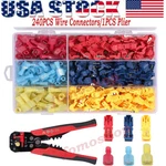 240/60PCS T-taps Wire Terminal Connectors Insulated 22-10 Awg Quick Splice Kit. Fixed Price $51.92.