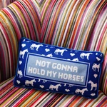 Hold My Horses Needlepoint Pillow. Fixed Price $112.70.