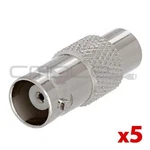 Rca Jack Bnc Adapter Female Connector Dvr Cctv 5PCS. Fixed Price $8.99.