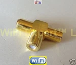 Gold Female 2 Two Jack Triple In Series Rf Adapter Connector 3. Fixed Price $5.93.