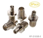 5-PACK TS9 Plug To Rp-sma Female Jack Adapters, Cablesonline RF-S183B-5. Fixed Price $9.95.