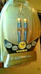 Acoustic Research - Video "f To F" Coaxial Cable 12 Feet Gold Plated. Fixed Price $16.09.