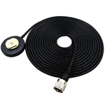 Nmo Mount Magnet Base +PL259 Plug W/ RG-58 Cable For Motorola Kenwood Icom Radio. Fixed Price $15.45.