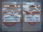 Lot Of Two (2) 12" Pomona Smd Grabber Patch Cords 5301-12-2 -- New & Unused. Fixed Price $25.00.